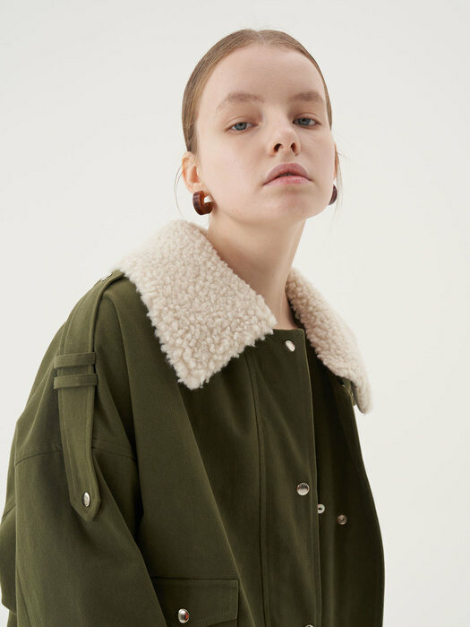 20 Fall_Shearling collar Casual Outer