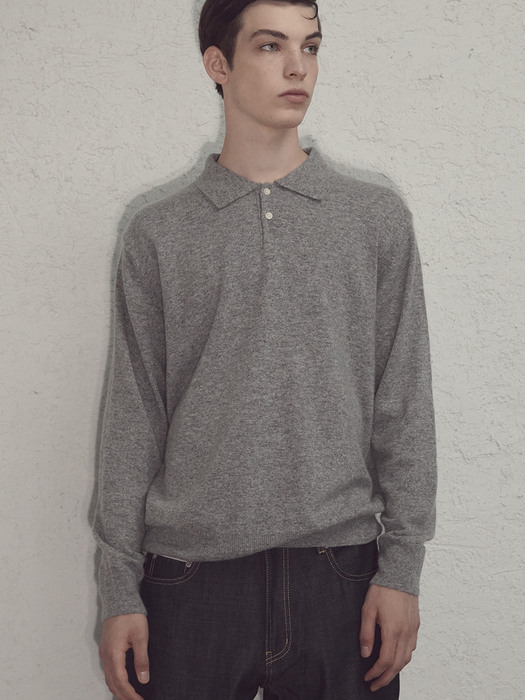 Raccoon Collar Sweater (Grey)