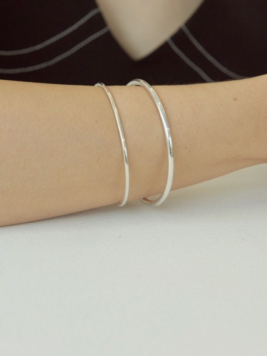 silver925 basic bangle-silver