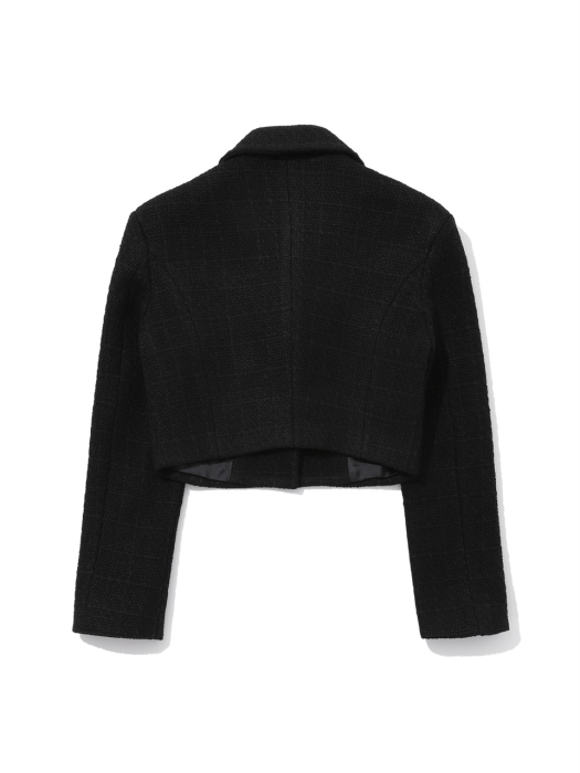 20ICMFW007 Tweed button jacket_black