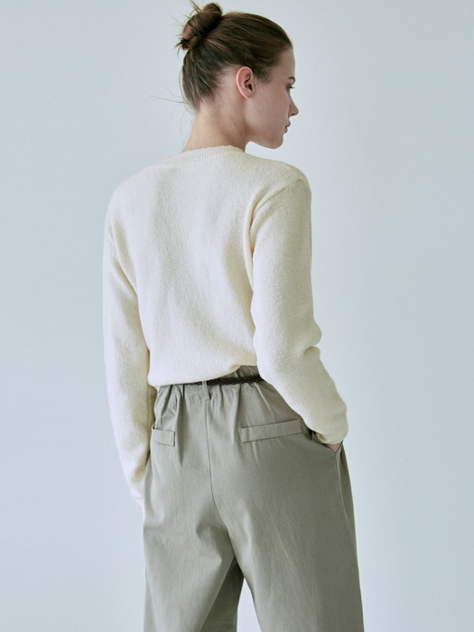 NATURAL WIDE NECK KNIT_CREAM