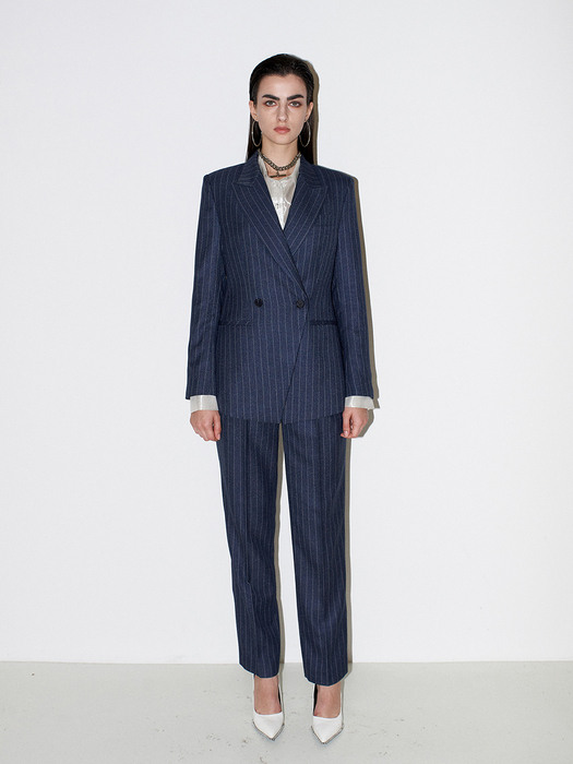 Not a Cliche tailored trouser [Stripe Navy]
