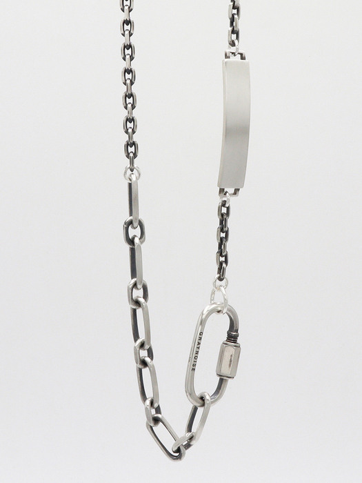 Double chain link necklace (silver 925)