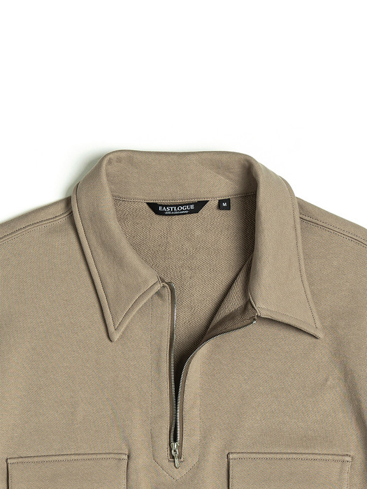 SCOUT PULLOVER SWEAT / KHAKI BROWN