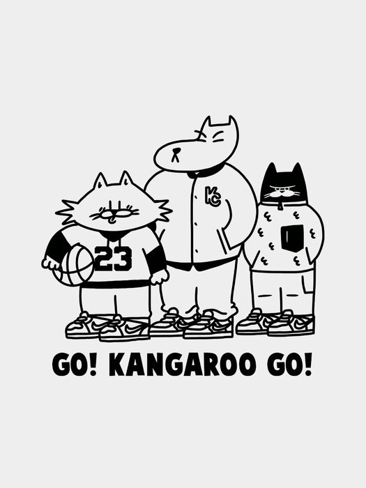 [MOOZ X 캥거루클럽] GO! KANGAROO GO! 후드티