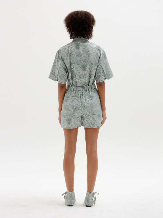 STAR Patterned Shorts - Khaki/Ivory
