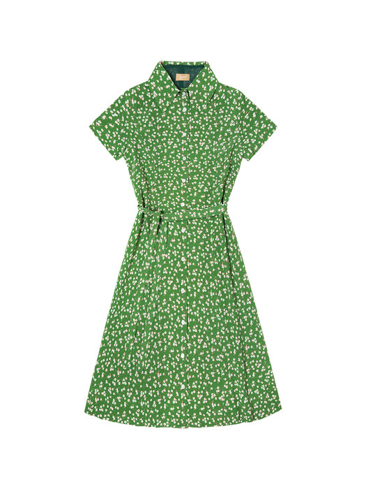 SIA 8007 Retro flower One-piece_Green