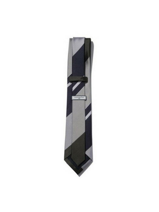 color block stripe tie (navy)_CAAIX21214NYX