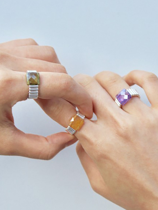 [단독]SQUARE RING (3COLORS)