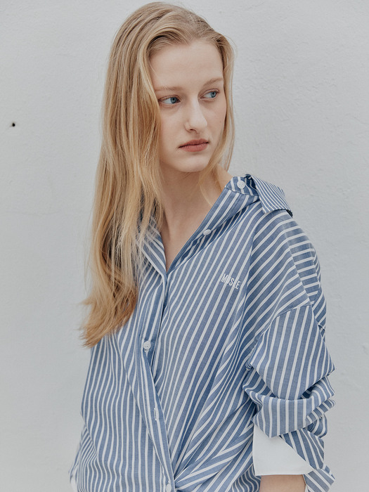[SIGNATURE] FRAIS Double Layered Shirt_Blue Stripe