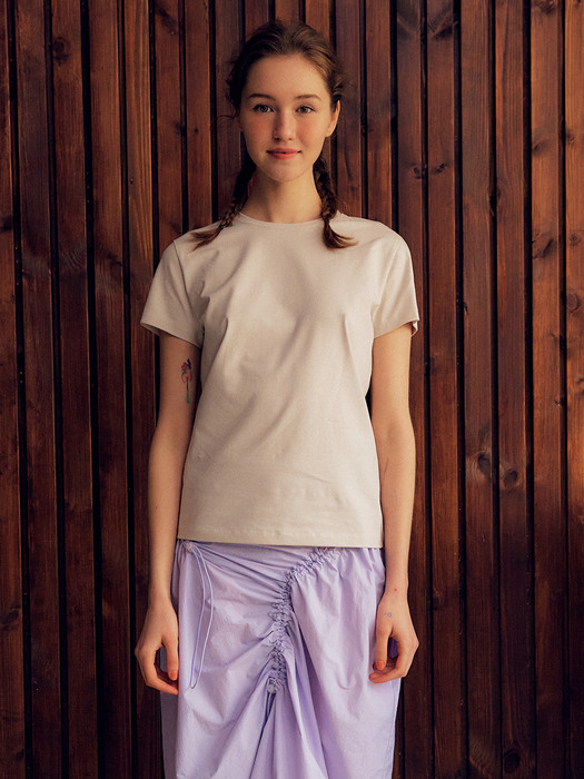 UNBALANCE SLIM TOP_IVORY