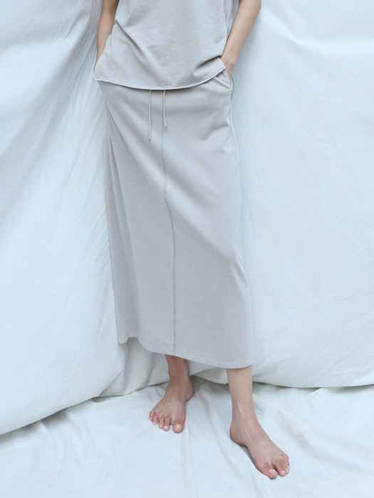 cotton silk skirt