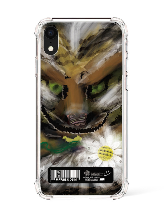 case_527_Tiger with flowers M_bumper clear case