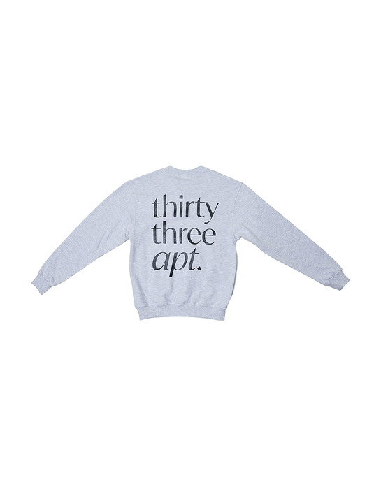 33apt lettering sweatshirts (melange)