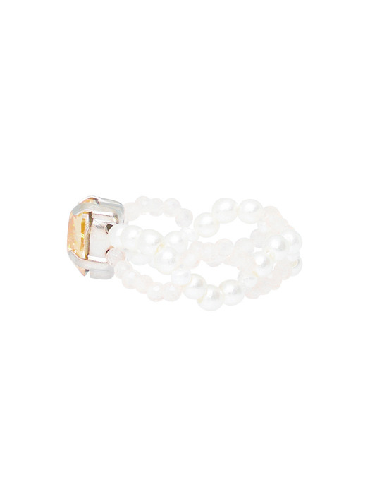 Mingled Beads Ring (Apricot)