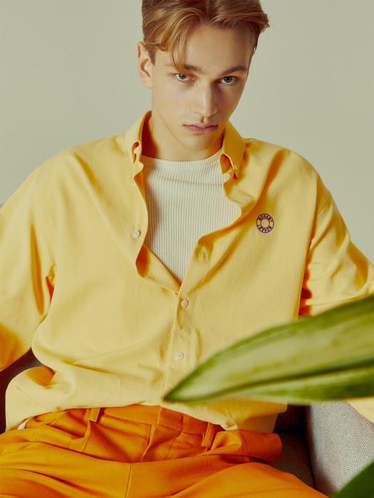 LOGO OXFORD SHIRT YELLOW