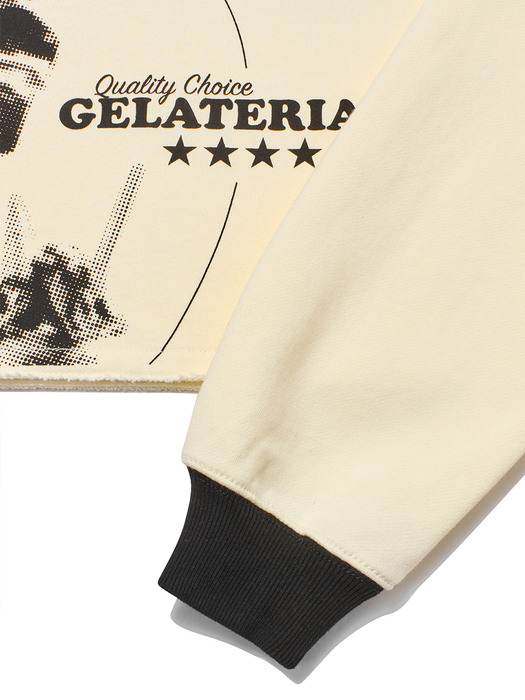 Gelateria Crop Pullover Cream