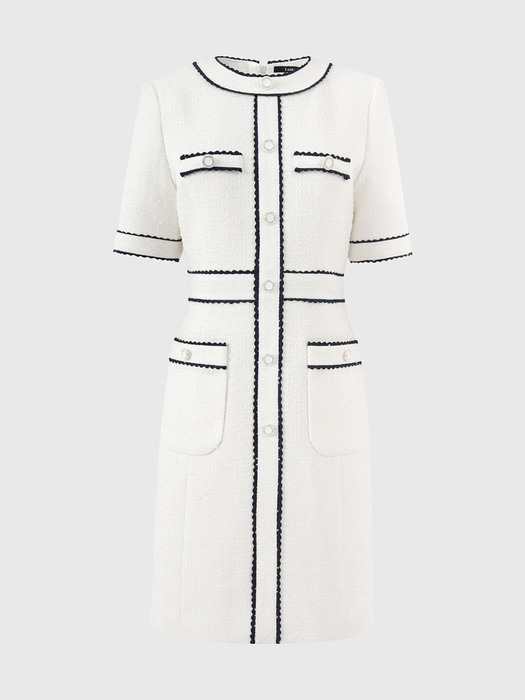 화이트 밀리 트위드 원피스 / WHITE MILLY TWEED DRESS