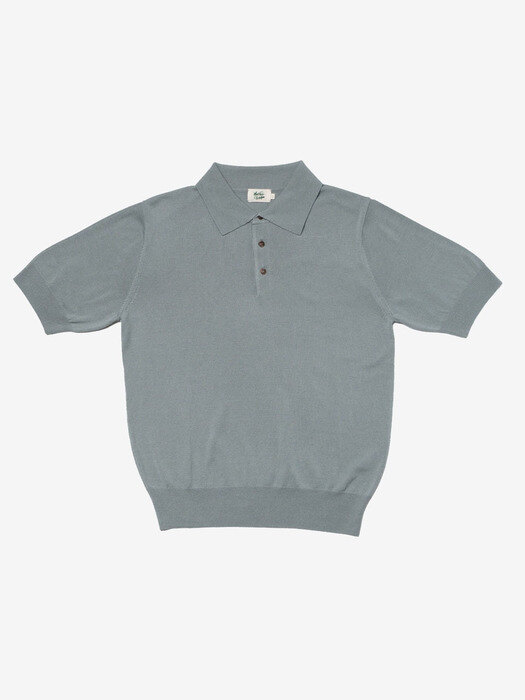매니악 골프_ 니트 폴로셔츠 스카이블루 The Golf Knitted Polo Shirt SKY BLUE