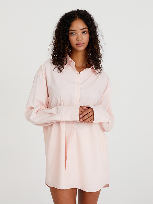 SIGNATURE OVER FIT SHIRT PINK