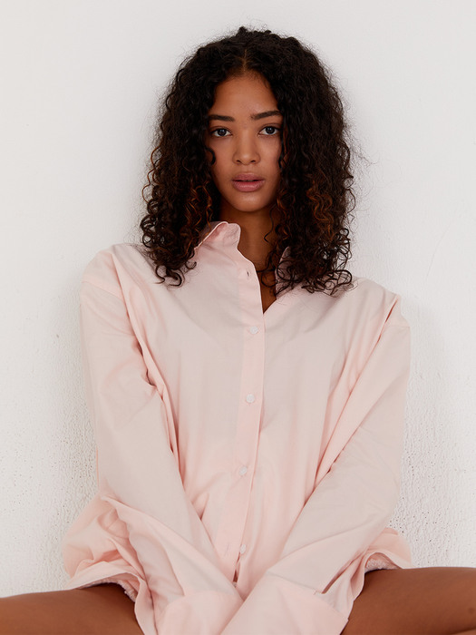 SIGNATURE OVER FIT SHIRT PINK