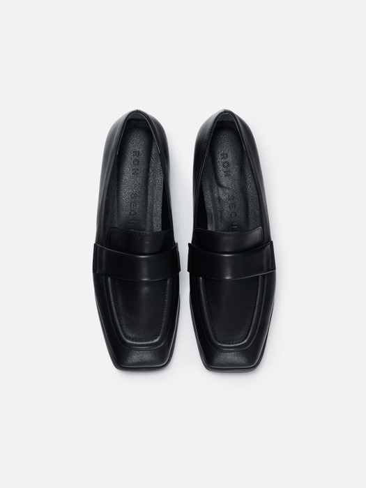 Classic square loafer Black