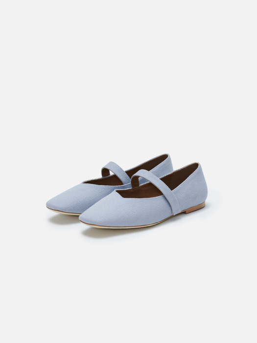 Rowie mary jane shoes Fabric Light blue