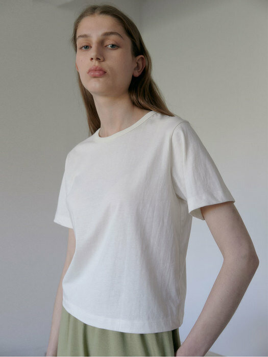 Regular Cotton T-Shirts (Cream)