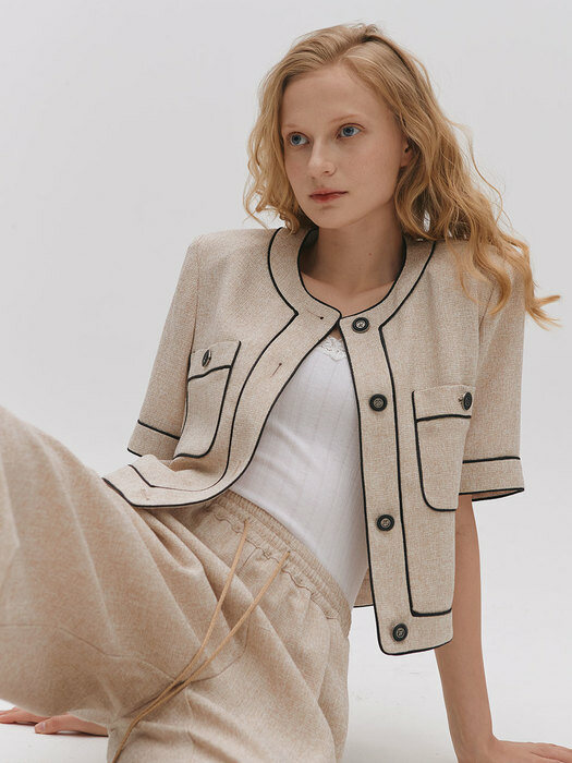 JEN TWEED JACKET(BEIGE)