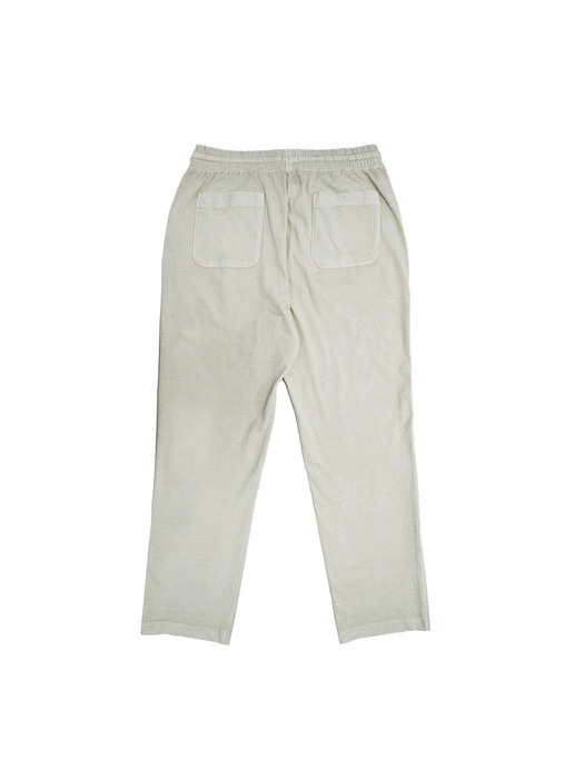 supima cotton sweat pants - natural