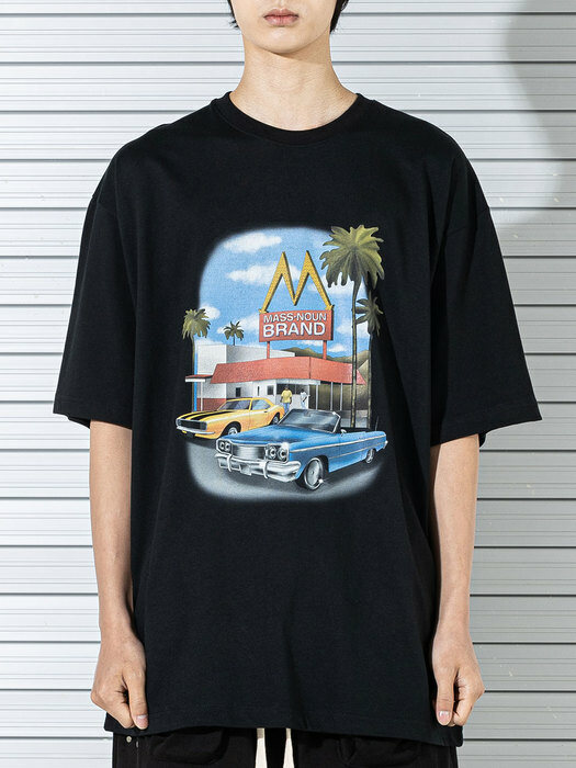 IN AND OUT OVERSIZED T-SHIRTS MSTTS022-BK