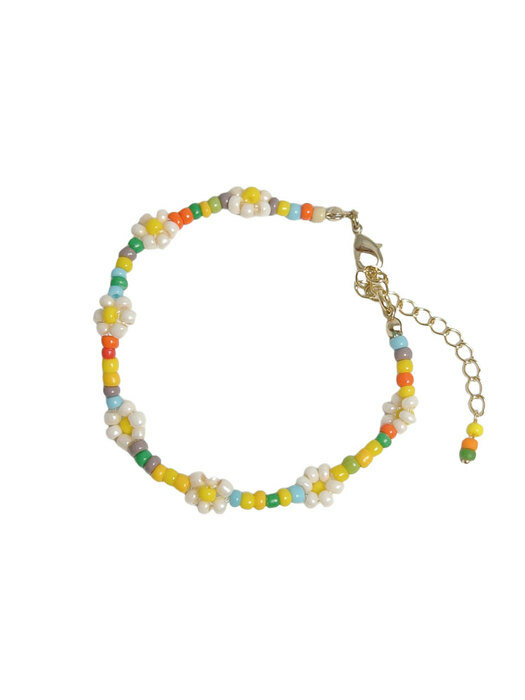 Colorful Flower Beads Bracelet