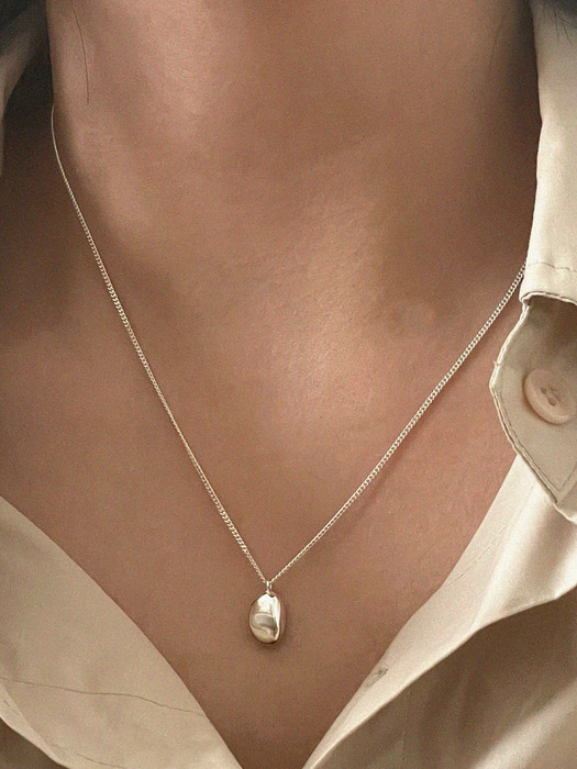 silver925 mini mone necklace