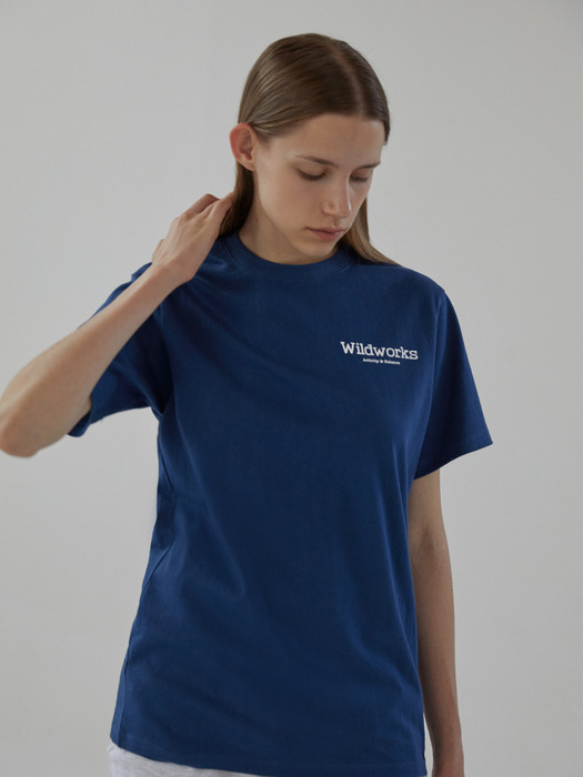 WILDWORKS Logo T-SHIRT_Navy