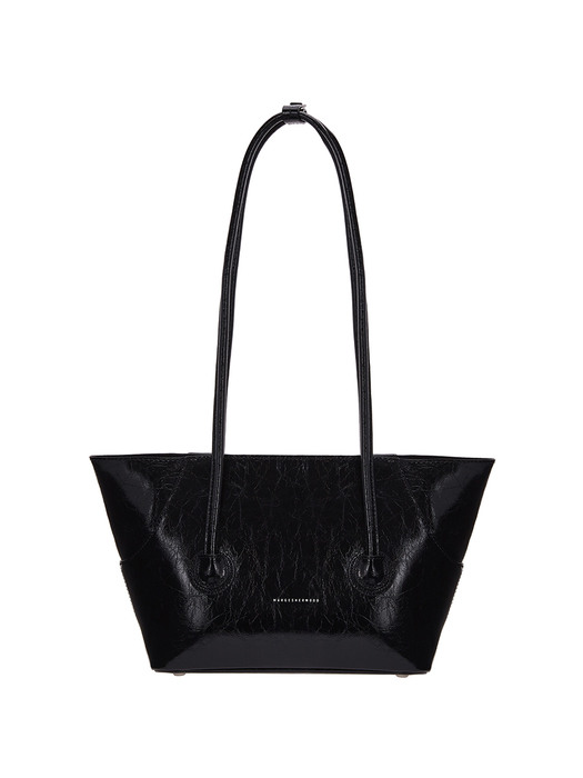 BOAT SHOPPER MEDIUM_black crinkle