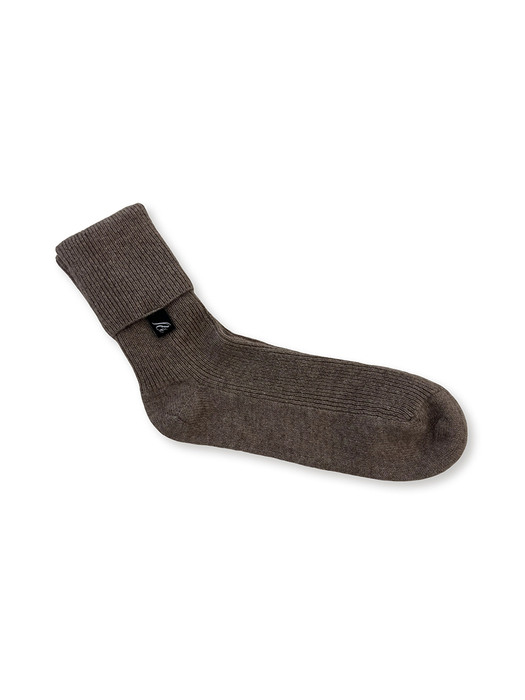 Cashmere socks_Brown