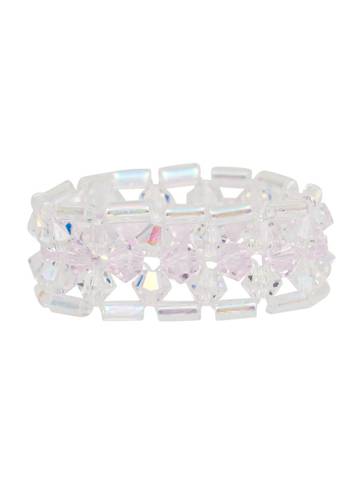 Amoled Beads Ring (Baby Pink)