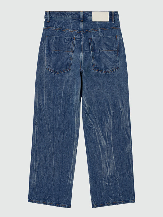 Mid Rise Wide Jeans DCPT027CrinkleBlue
