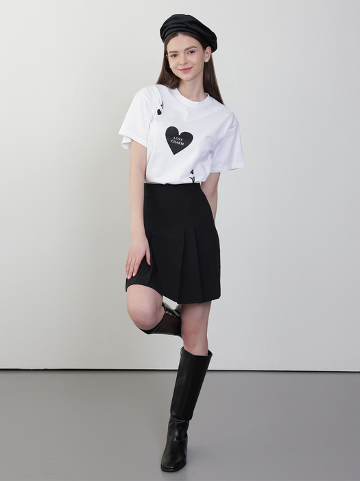 [러브참 하트 에이스 그래픽 티셔츠]Love Charm Ace of hearts Graphic T-shirt