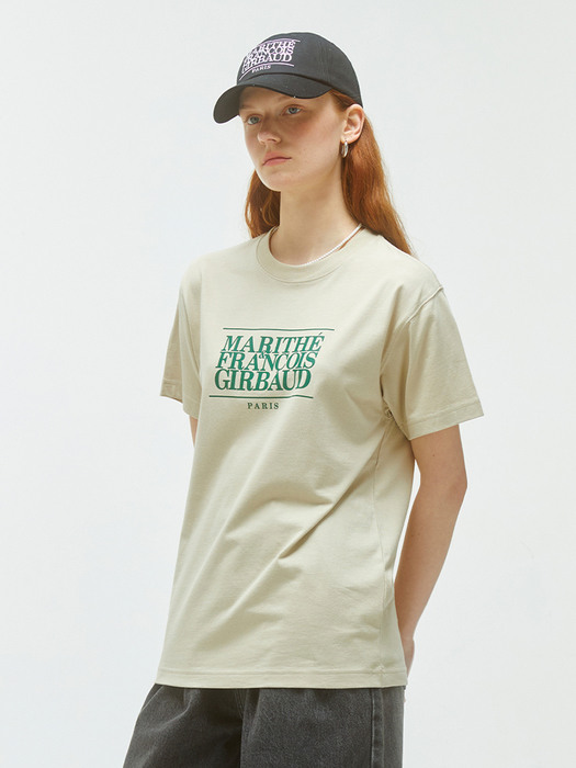 CLASSIC LOGO TEE khaki beige