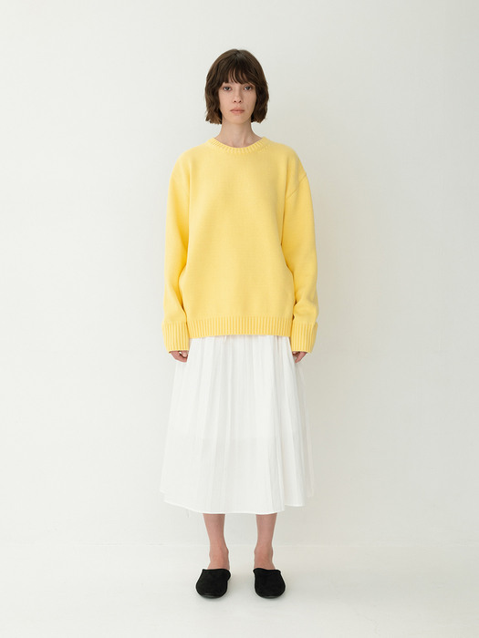 Daria Knit Top in Yellow