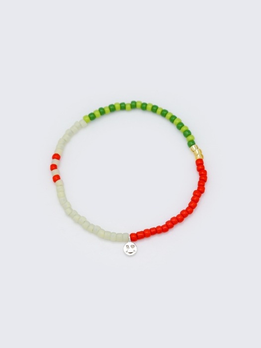 Color beads stripe layered Bracelet 스트라이프 컬러믹스 레이어드 비즈 팔찌