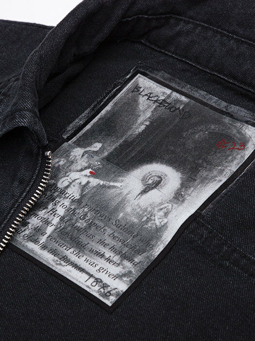 BBD The Apparition Zip Up Denim Jacket (Black)