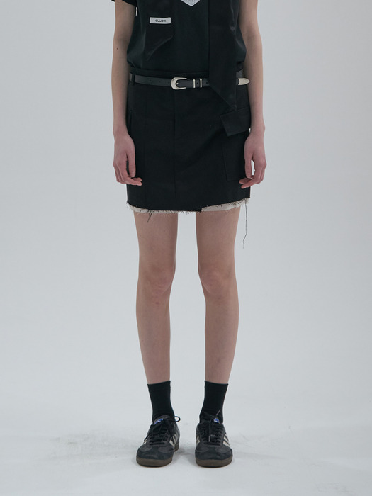 Cargo Mini Skirts_Black