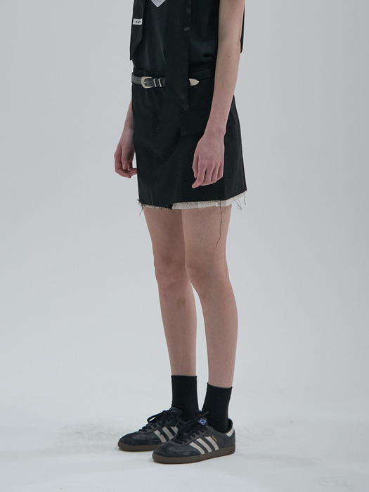 Cargo Mini Skirts_Black