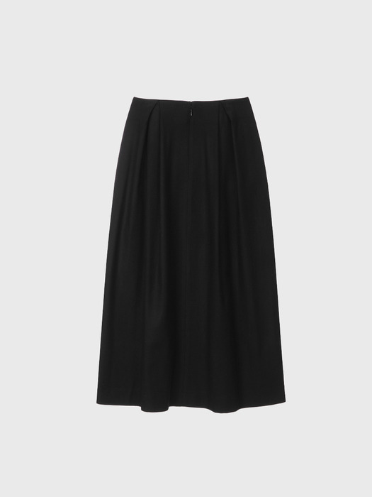 Wool volume skirt