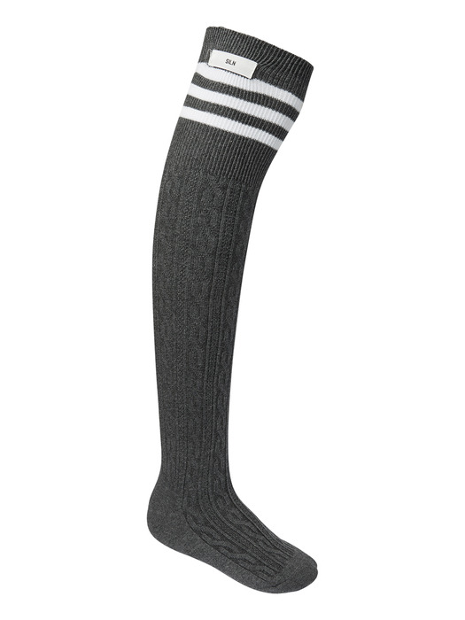 Stripe over knee socks (3 COLORS)