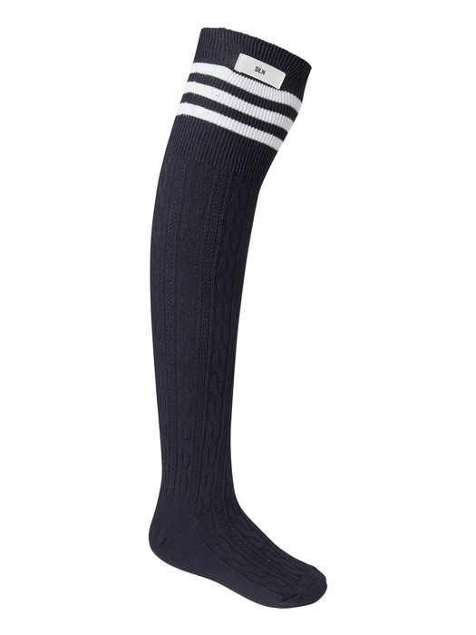 Stripe over knee socks (3 COLORS)