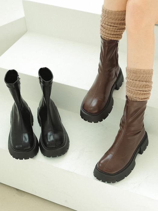 [단독기획] ljh7034 platform spandex ankle boots _ 2colors