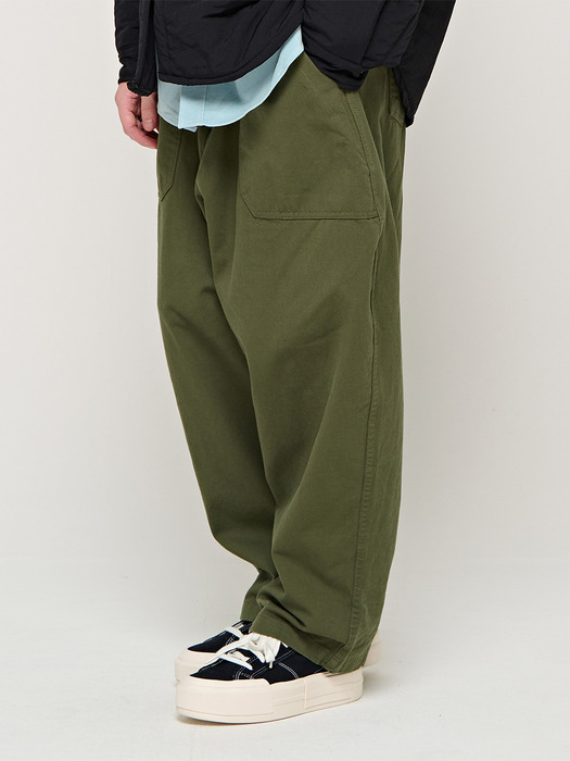 CB COTTON FATIGUE BANDING PANTS (KHAKI)